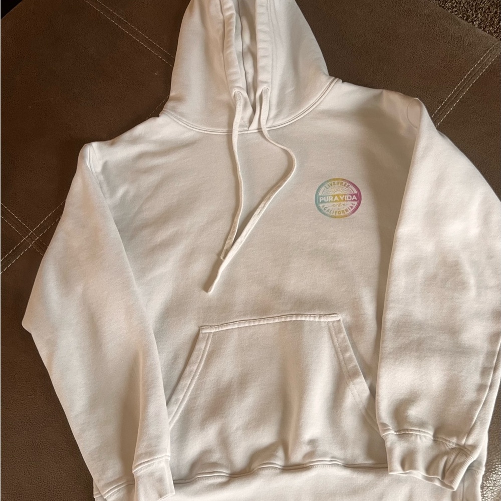 Pura Vida White Hoodie